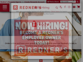 'rednersmarkets.com' screenshot