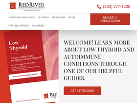 'redriverhealthandwellness.com' screenshot