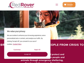 'redrover.org' screenshot