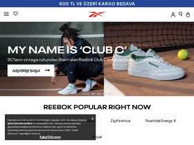 'reebok.com.tr' screenshot