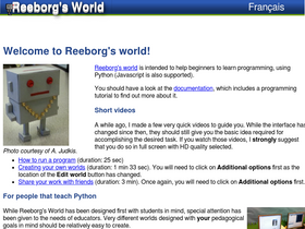 'reeborg.ca' screenshot