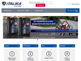'refaccionesitalika.com.mx' screenshot