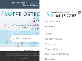 'reflexosteo.com' screenshot