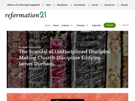 'reformation21.org' screenshot