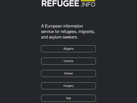 'refugee.info' screenshot