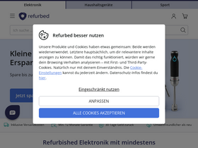 'refurbed.de' screenshot
