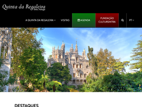 'regaleira.pt' screenshot