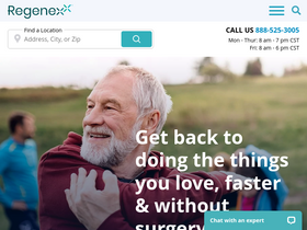 'regenexx.com' screenshot