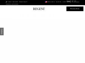 'regenthotels.com' screenshot