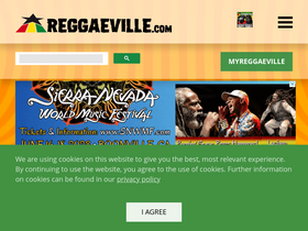 'reggaeville.com' screenshot