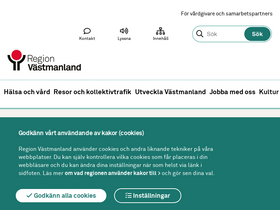 'regionvastmanland.se' screenshot