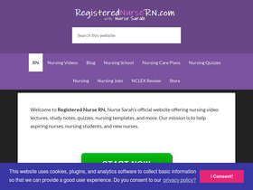 'registerednursern.com' screenshot