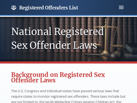 'registeredoffenderslist.org' screenshot