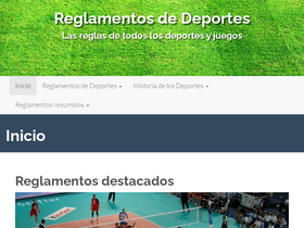 'reglamentos-deportes.com' screenshot