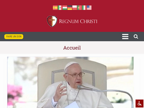 'regnumchristi.fr' screenshot