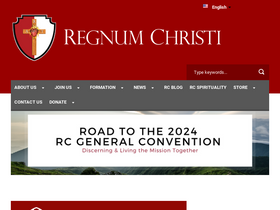 'regnumchristi.org' screenshot