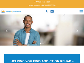 'rehab4addiction.co.uk' screenshot
