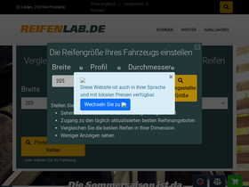 'reifenlab.de' screenshot