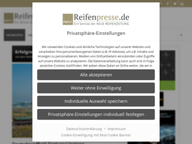 'reifenpresse.de' screenshot