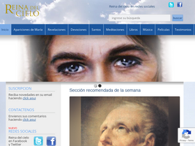 'reinadelcielo.org' screenshot