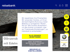 'reisebank.de' screenshot