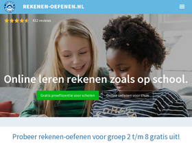'rekenen-oefenen.nl' screenshot