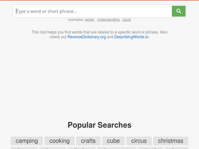 'relatedwords.org' screenshot