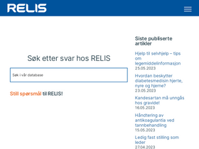 'relis.no' screenshot