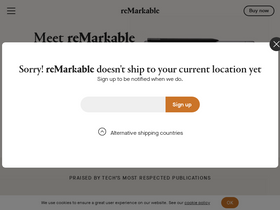 'remarkable.com' screenshot