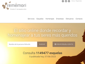'rememori.com' screenshot