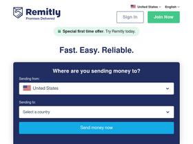 'remitly.com' screenshot