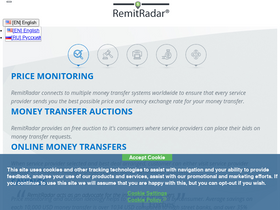 'remitradar.com' screenshot