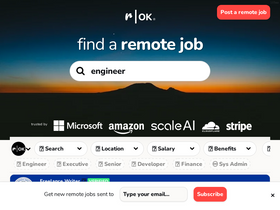 'remoteok.com' screenshot