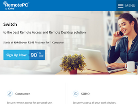 'remotepc.com' screenshot