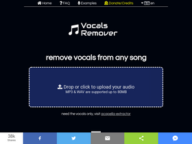 'remove-vocals.com' screenshot