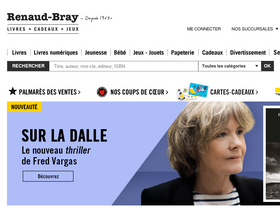 'renaud-bray.com' screenshot