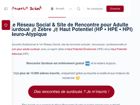 'rencontre-surdoue.com' screenshot