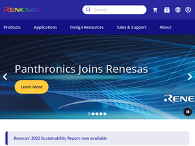 'renesas.com' screenshot