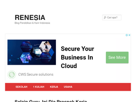 'renesia.com' screenshot