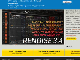 'renoise.com' screenshot
