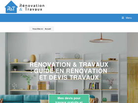 'renovationettravaux.fr' screenshot