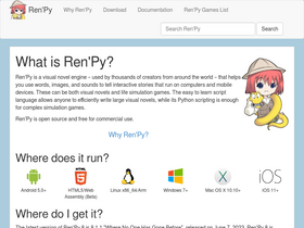 'renpy.org' screenshot