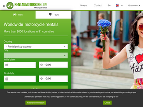 'rentalmotorbike.com' screenshot