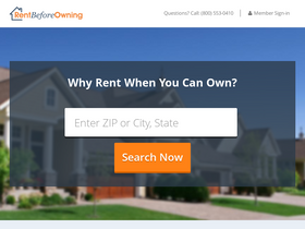'rentbeforeowning.com' screenshot