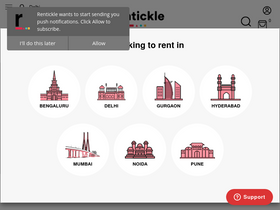 'rentickle.com' screenshot