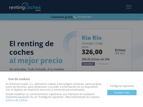 'rentingcoches.com' screenshot
