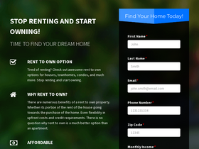 'renttoownenterprise.com' screenshot