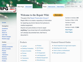 'repair.wiki' screenshot