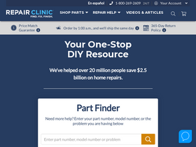'repairclinic.com' screenshot