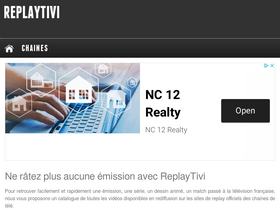 'replaytivi.fr' screenshot